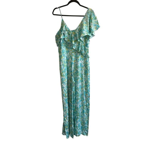 NWT Anthropologie Corey Lynn Calter Ruffle Wide Leg Jumpsuit Size M - Picture 4 of 10